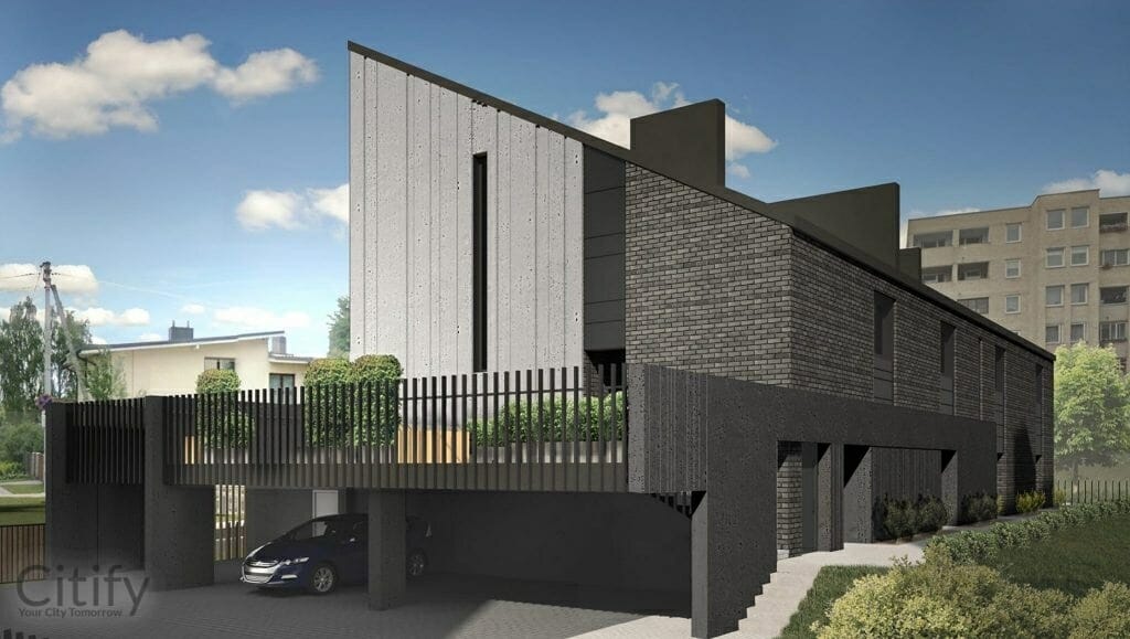 Lūšių 19 (Lūšių g. 19) - Row housing - visualization