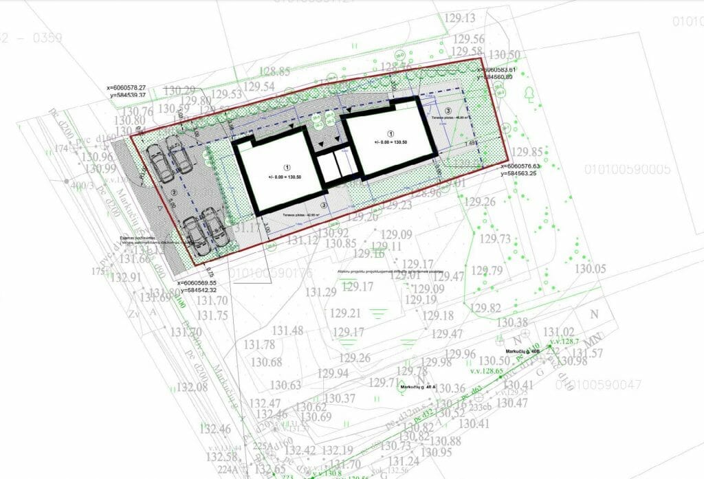 Markučių g. 38 (Markučių g. 38) - Row housing - visualization
