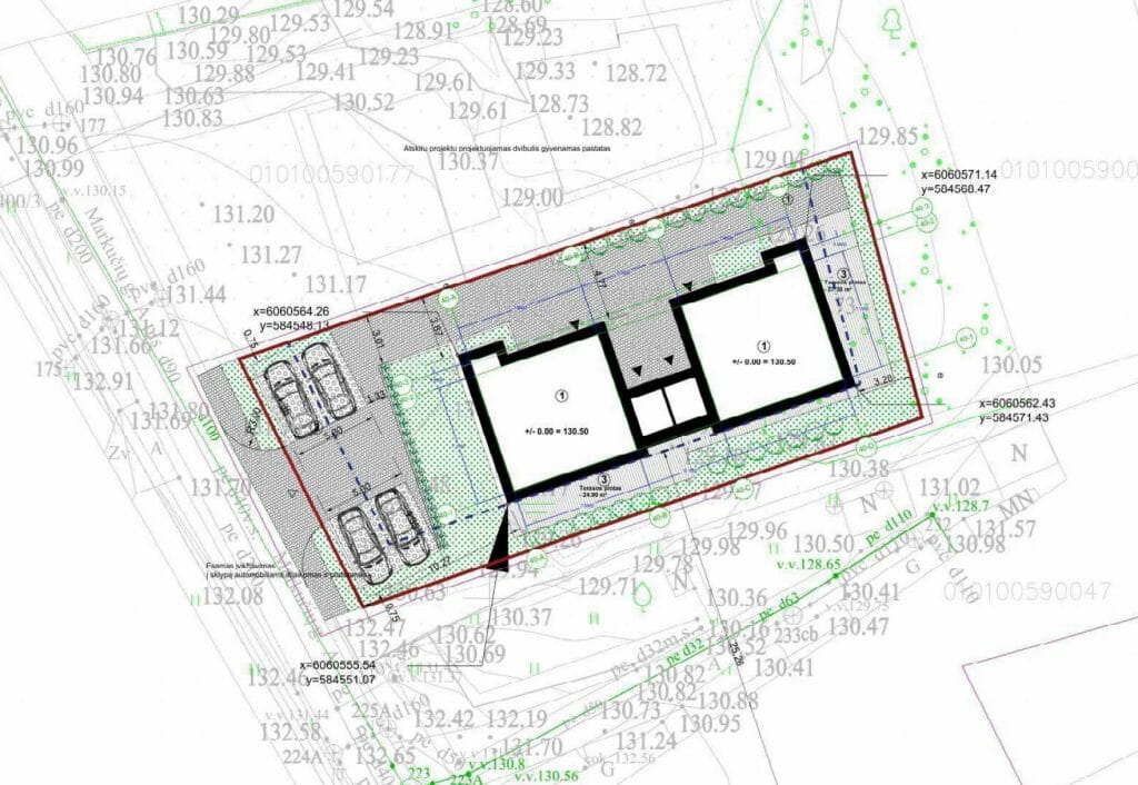 Markučių g. 40 (Markučių g. 40) - Row housing - visualization
