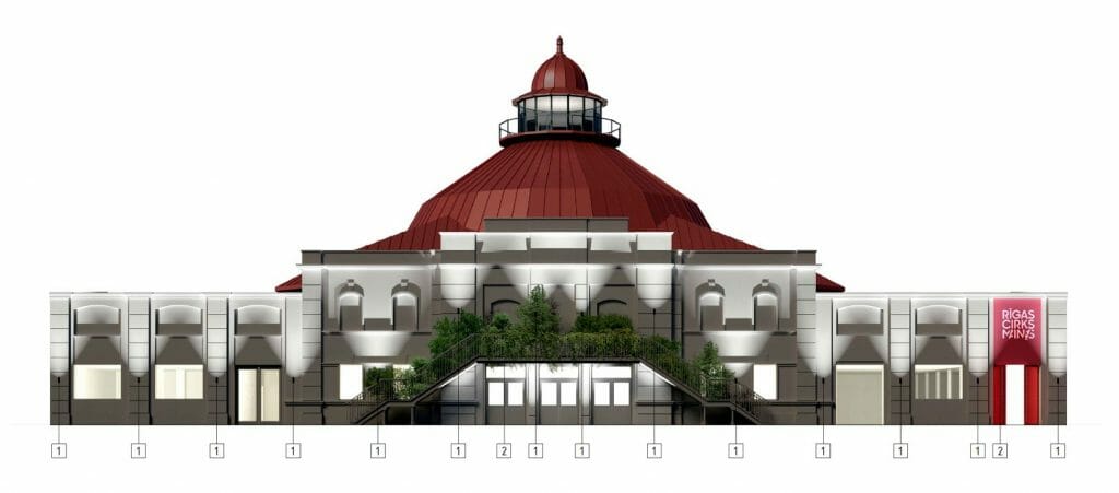 Rīgas Cirka pārbūve I kārta (Merķeļa iela 4) - Cultural center - visualization