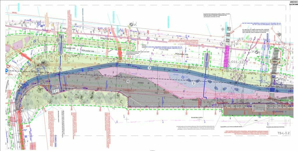 Mūkusalas ielas krasta promenāde (Mūkusalas iela) - Bike path, Waterside - visualization