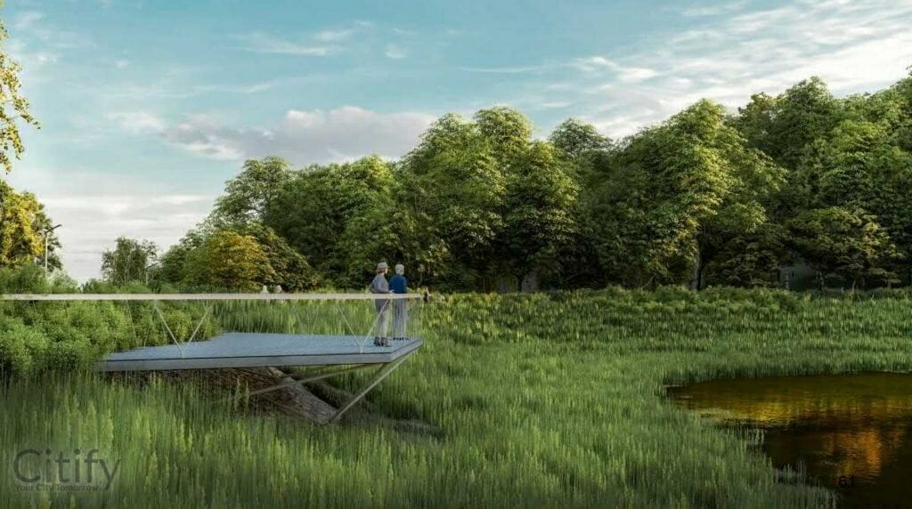 Paviršiniai nuotekų tinklai, valykla ir kaupykla Ozo g. (Šiaurinė, Ukmergės, Ozo, Miglos, Paribio, Lūšių, Elnių g.) - Izplatīšanas tīkls, Parks - vizualizācija