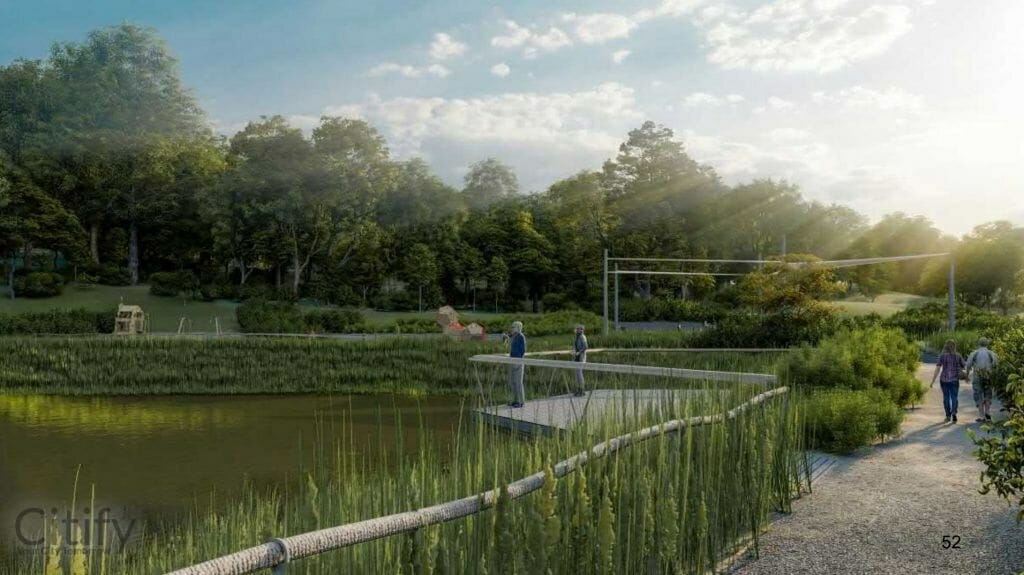 Paviršiniai nuotekų tinklai, valykla ir kaupykla Ozo g. (Šiaurinė, Ukmergės, Ozo, Miglos, Paribio, Lūšių, Elnių g.) - Izplatīšanas tīkls, Parks - vizualizācija