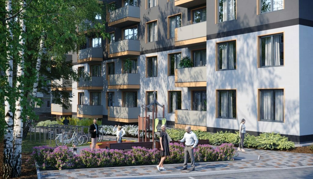 Duntes Zīles (Pededzes iela 3) - Multi apartment - visualization