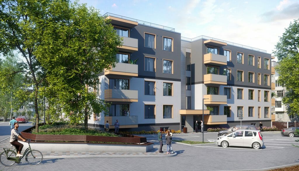 Duntes Zīles (Pededzes iela 3) - Multi apartment - visualization