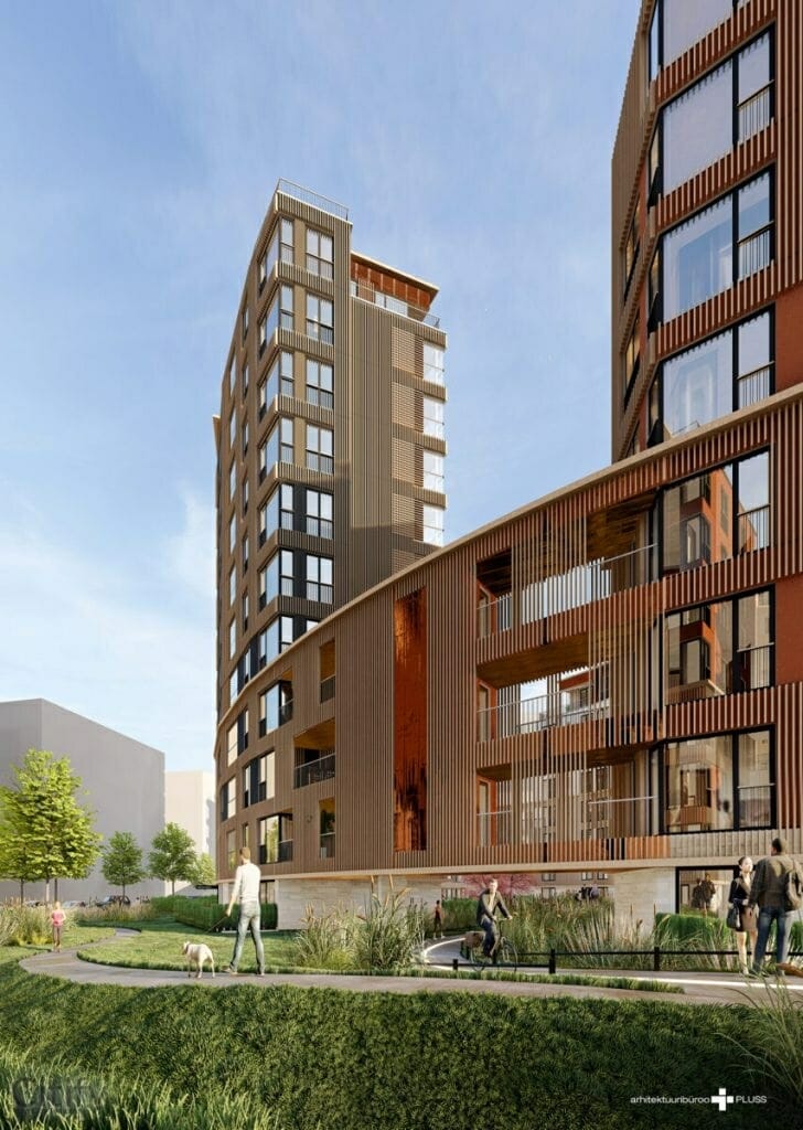 Uus-Veerenni (Pille 14/1, 14/2 // Tiiu 11/1, 11/2) (Pille 14/1, 14/2 // Tiiu 11/1, 11/2) - Korterelamu - visuaalne