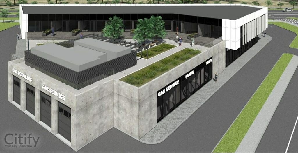 Vismeistri Ärimaja (Printsu tee 7) - Food services, Non-food store, Office center - visualization