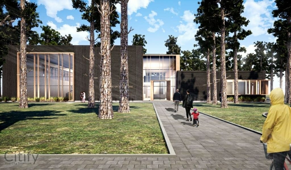 Nõmme Gümnaasiumi spordihoone (Põllu 68) - Sports arena - visualization