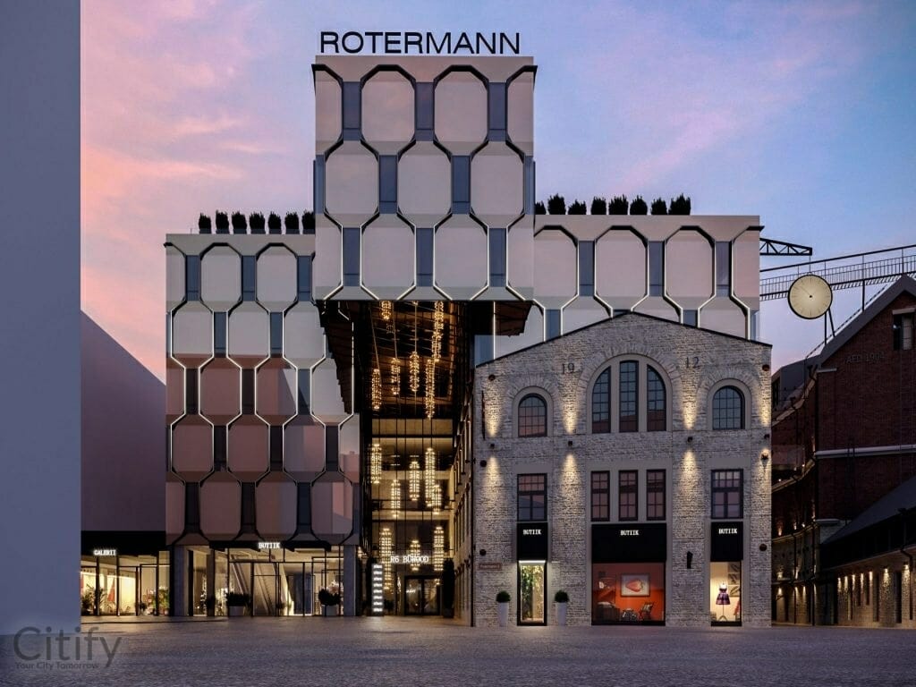 Ajamaja (Rotermanni 6) - Office center - visualization