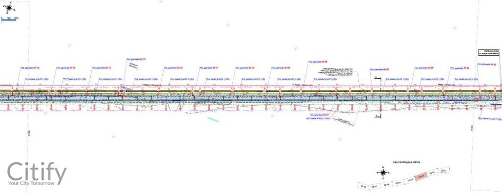 Gājēju un velosipēdistu ceļš Imanta - Babīte (Slokas iela) - Velosipēdu ceļš - vizualizācija