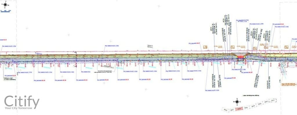 Gājēju un velosipēdistu ceļš Imanta - Babīte (Slokas iela) - Velosipēdu ceļš - vizualizācija