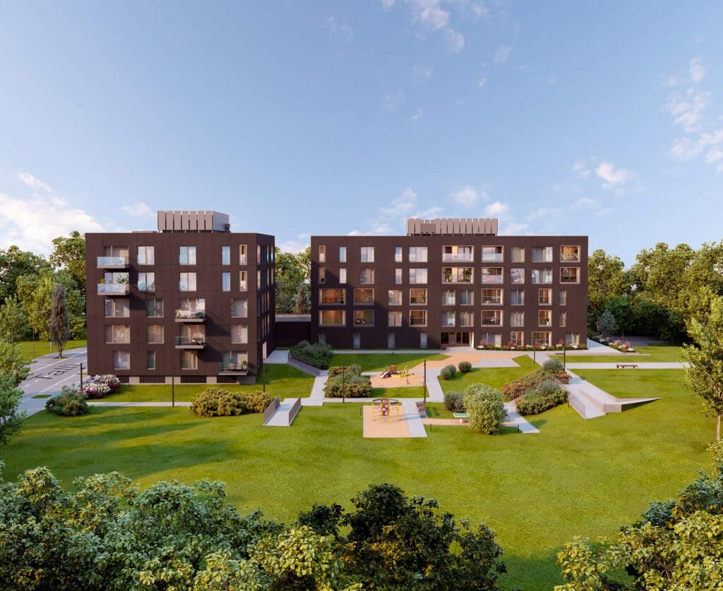 Kindrali Majad (Sõjakooli 14, 16 / Sammu 5 / Talli 2, 4 / Rivi 6) (Sõjakooli 14, 16 / Sammu 5 / Talli 2, 4 / Rivi 6) - Multi apartment - visualization