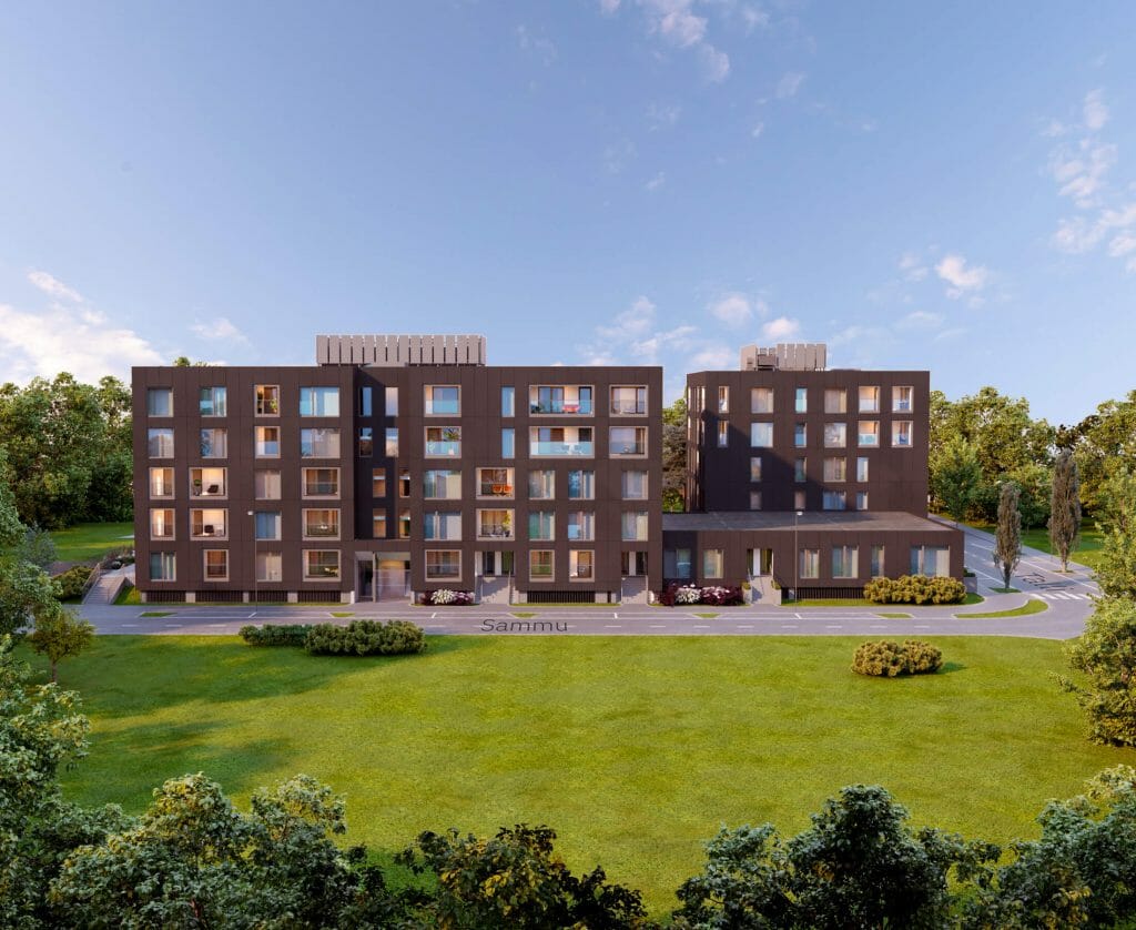 Kindrali Majad (Sõjakooli 14, 16 / Sammu 5 / Talli 2, 4 / Rivi 6) (Sõjakooli 14, 16 / Sammu 5 / Talli 2, 4 / Rivi 6) - Multi apartment - visualization