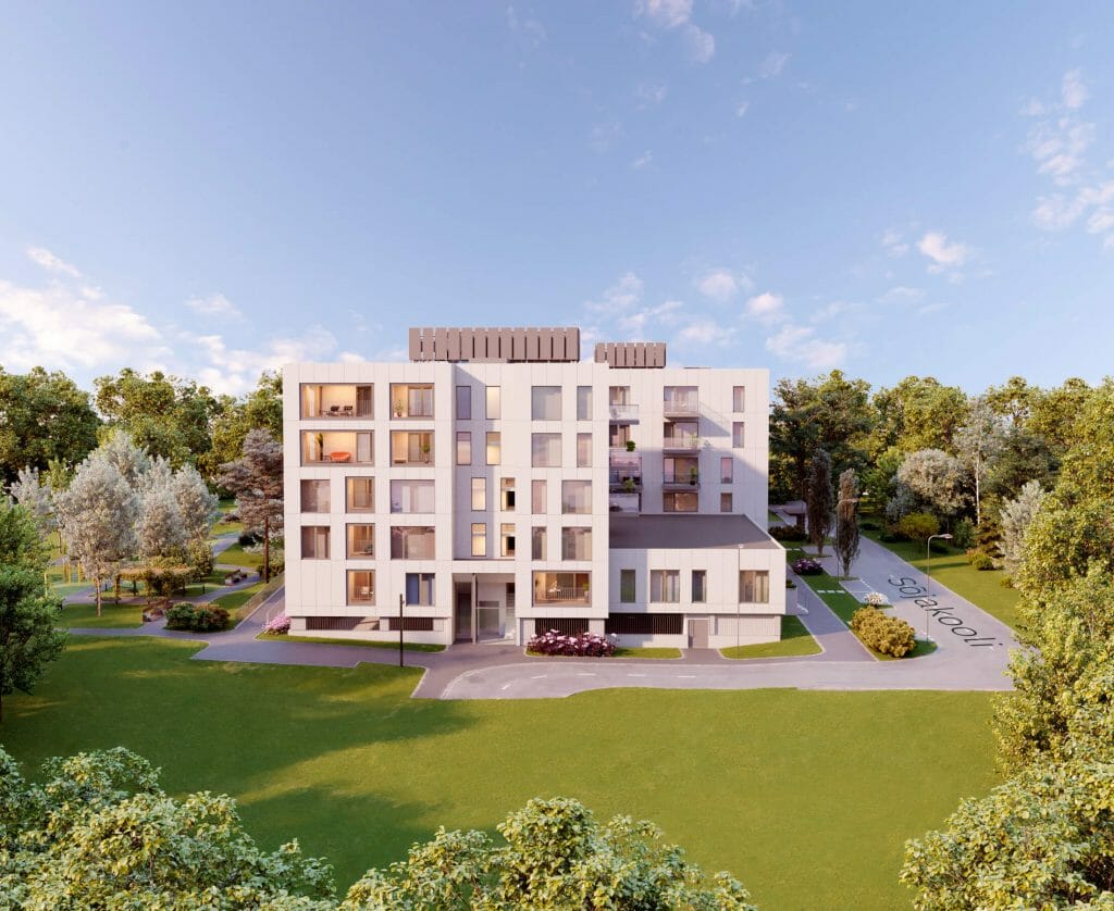 Kindrali Majad (Sõjakooli 14, 16 / Sammu 5 / Talli 2, 4 / Rivi 6) (Sõjakooli 14, 16 / Sammu 5 / Talli 2, 4 / Rivi 6) - Multi apartment - visualization