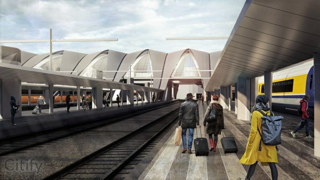 Rīgas Centrālās dzelzceļa stacijas pārbūve (Stacijas laukums 2) - Train station - visualization