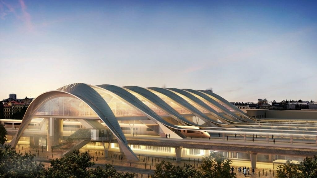 Rīgas Centrālās dzelzceļa stacijas pārbūve (Stacijas laukums 2) - Train station - visualization