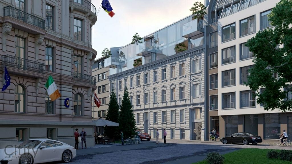 House of the Flying Trees (Strēlnieku iela 5) - Multi apartment - visualization