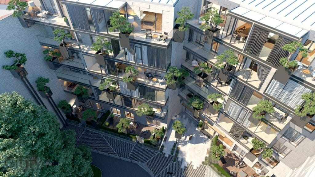 House of the Flying Trees (Strēlnieku iela 5) - Multi apartment - visualization