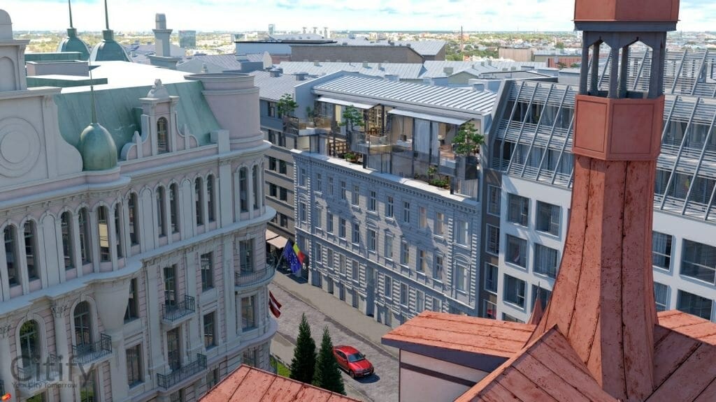 House of the Flying Trees (Strēlnieku iela 5) - Multi apartment - visualization