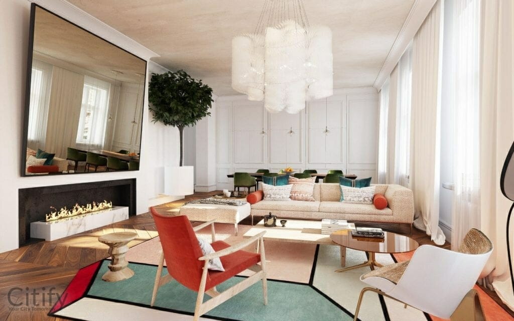 House of the Flying Trees (Strēlnieku iela 5) - Multi apartment - visualization