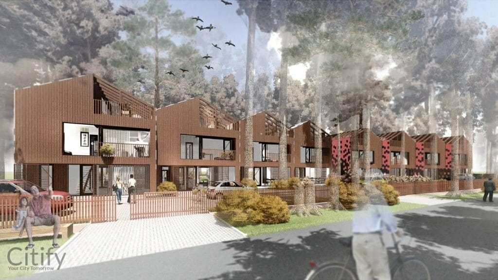 Tammepärja 5 (Tammepärja 5a, 5b) - Row housing - visualization