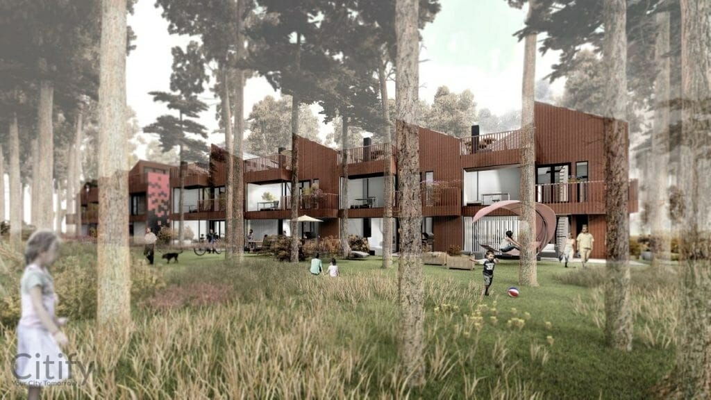 Tammepärja 5 (Tammepärja 5a, 5b) - Row housing - visualization