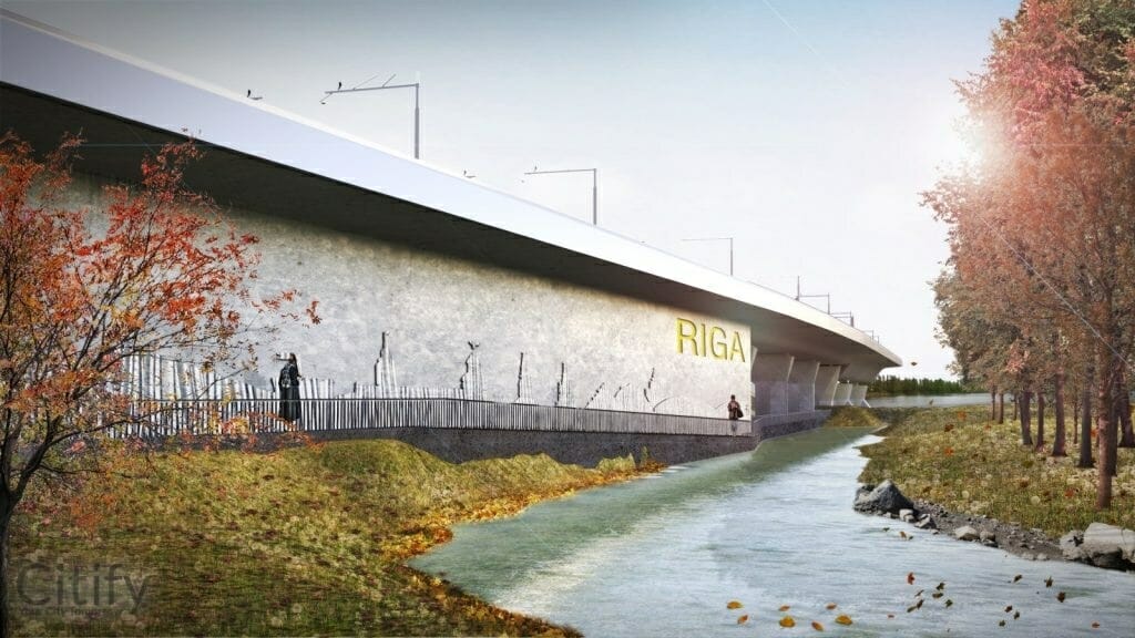 Rail Baltica Rīgas centrālais mezgls posms 3 (-) - Railroad - visualization