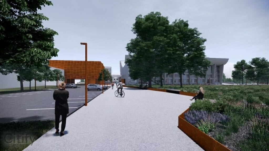 Vilniaus kongresų centro teritorija (Rinktinės g. 1) - Parks - vizualizācija