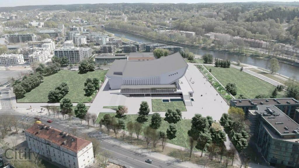 Vilniaus kongresų centro teritorija (Rinktinės g. 1) - Parks - vizualizācija