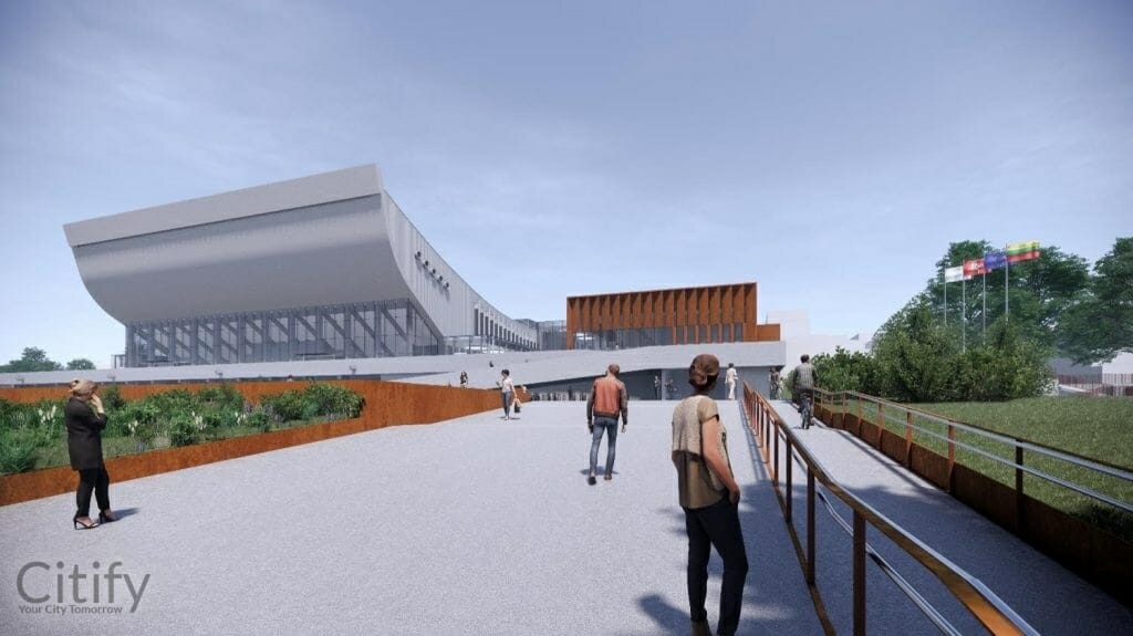 Vilniaus kongresų centro teritorija (Rinktinės g. 1) - Parks - vizualizācija