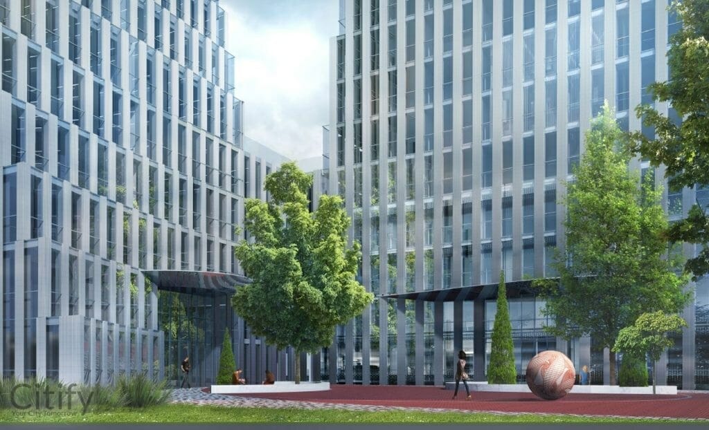 Zaķusalas Vārti - 2.Kārta - A Ēka (Zaķusalas krastmala 19) - Daugiabutis, Verslo centras - vizualizacija