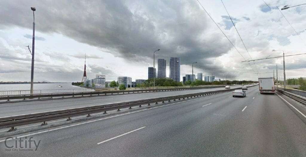 Zaķusalas Vārti - 2.Kārta - A Ēka (Zaķusalas krastmala 19) - Daugiabutis, Verslo centras - vizualizacija