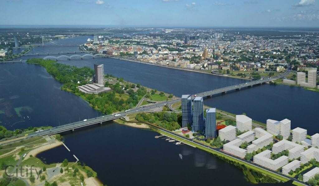 Zaķusalas Vārti - 2.Kārta - A Ēka (Zaķusalas krastmala 19) - Daugiabutis, Verslo centras - vizualizacija