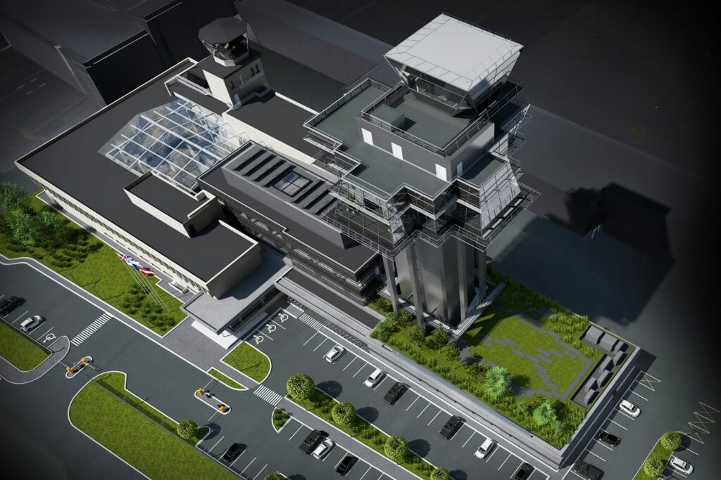 Latvijas Gaisa satiksmes vadības tornis (Ziemeļu iela 18) - Administratiivne, Lennujaam - visuaalne