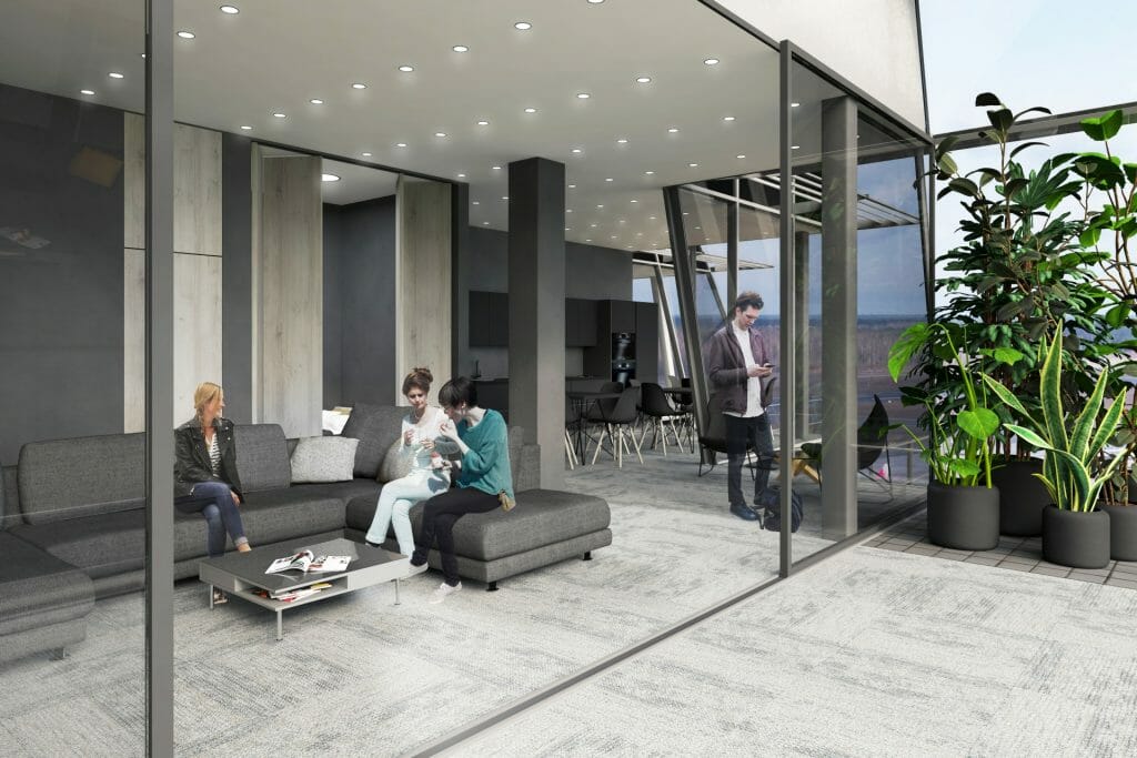 Latvijas Gaisa satiksmes vadības tornis (Ziemeļu iela 18) - Administratiivne, Lennujaam - visuaalne