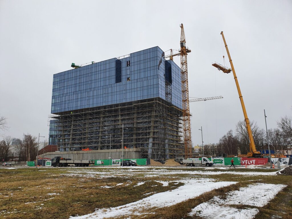 Verde 1. kārta - "A","B" ēkas (Roberta Hirša iela 1) - Office center - construction photos