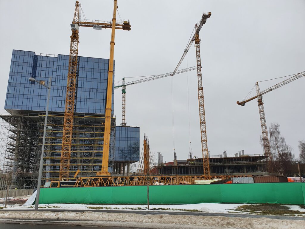 Verde 1. kārta - "A","B" ēkas (Roberta Hirša iela 1) - Office center - construction photos