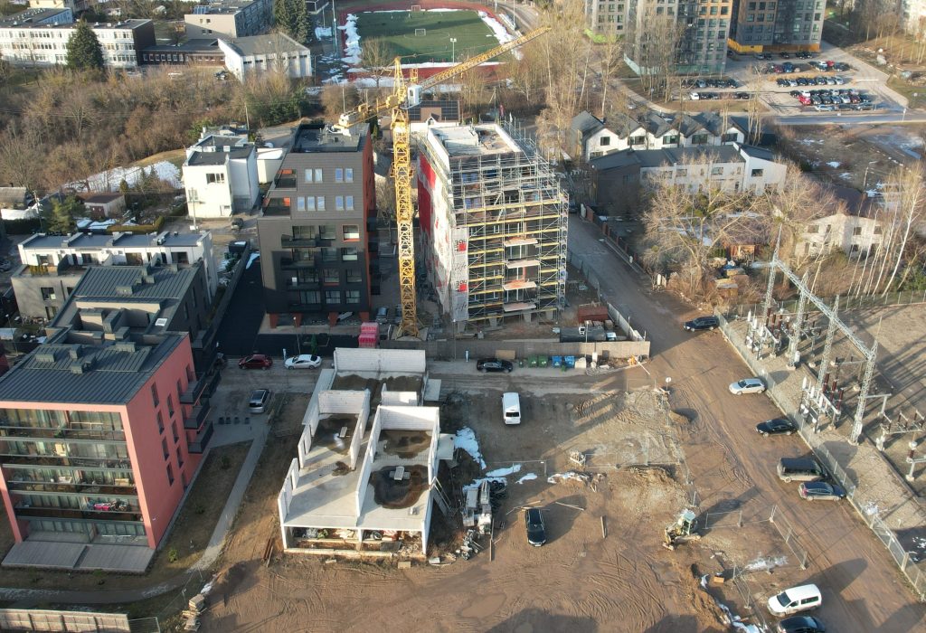 Naujapilis 1 etapas (Amsterdamas, Atėnai, Lisabona) (Žeimenos g. 147) - Multi apartment - construction photos