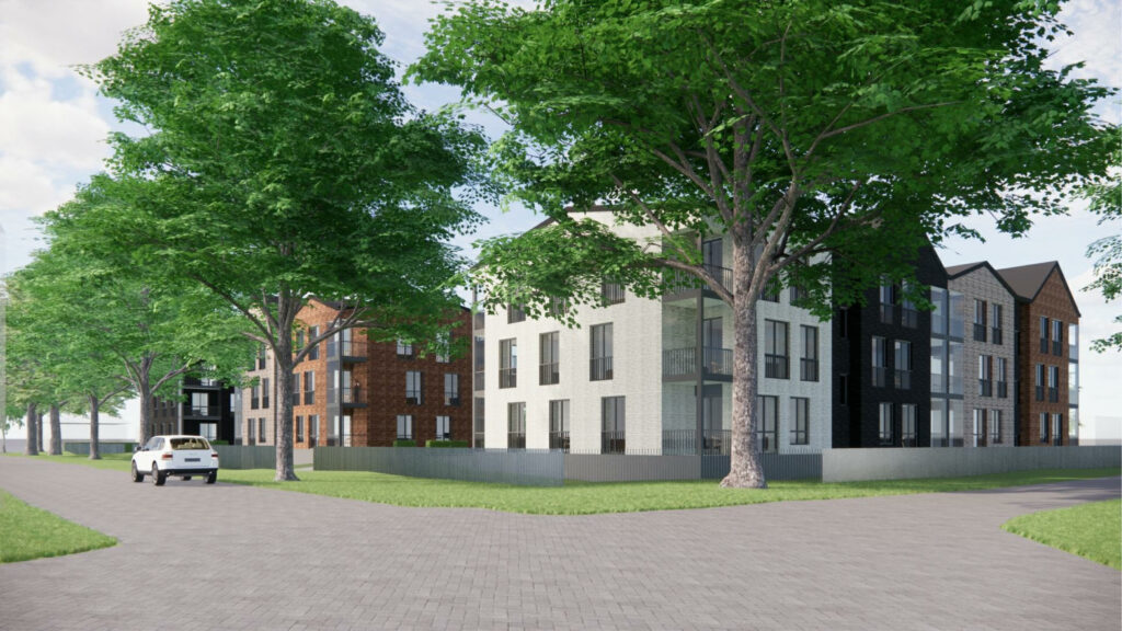 Brūkleņu iela 21 (Brūkleņu iela 21, 23, Dāliju iela 7) - Multi apartment - visualization