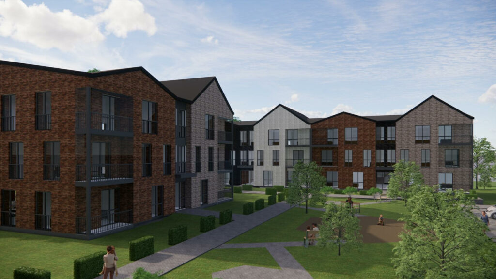 Brūkleņu iela 21 (Brūkleņu iela 21, 23, Dāliju iela 7) - Multi apartment - visualization