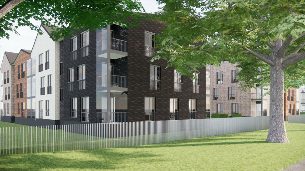 Brūkleņu iela 21 (Brūkleņu iela 21, 23, Dāliju iela 7) - Multi apartment - visualization