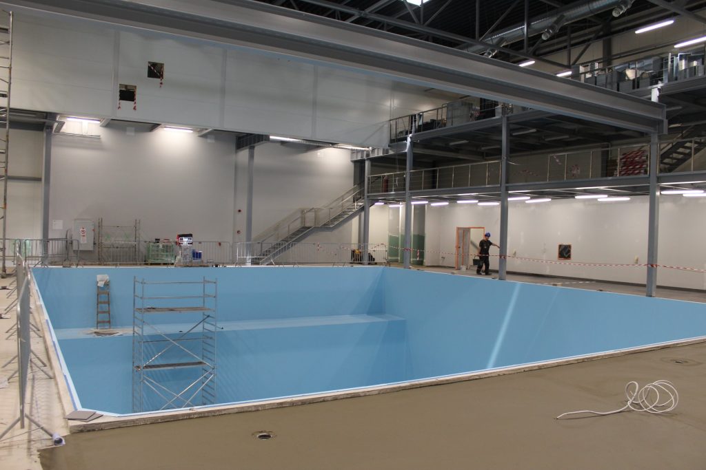 Novikontas Maritime College - 1-2. kārtas (Duntes iela 17D) - Kõrgkool, Ujula - ehituse fotod