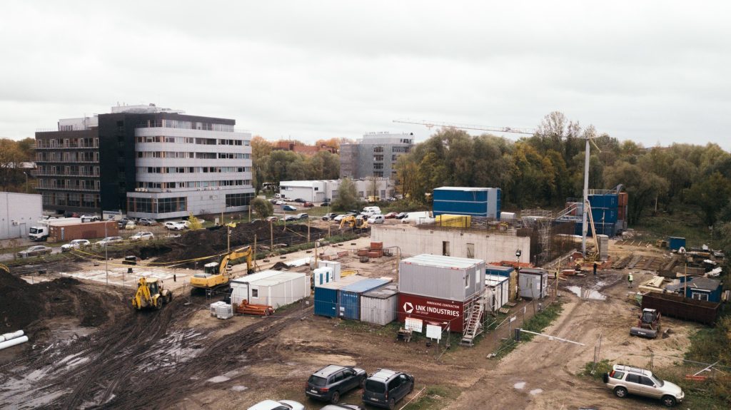Novikontas Maritime College - 1-2. kārtas (Duntes iela 17D) - Kõrgkool, Ujula - ehituse fotod