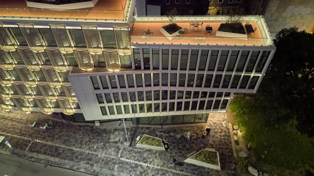 Satekles Business Center (Ernesta Birznieka Upīša iela 2, 4, Dzirnavu iela 106) - Office center - construction photos