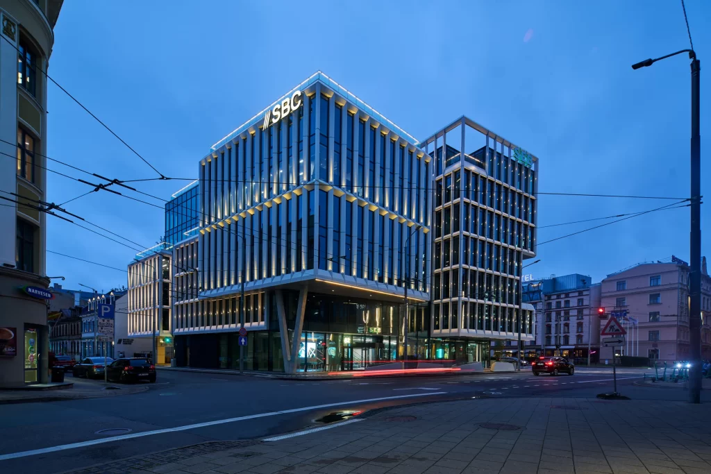 Satekles Business Center (Ernesta Birznieka Upīša iela 2, 4, Dzirnavu iela 106) - Office center - construction photos