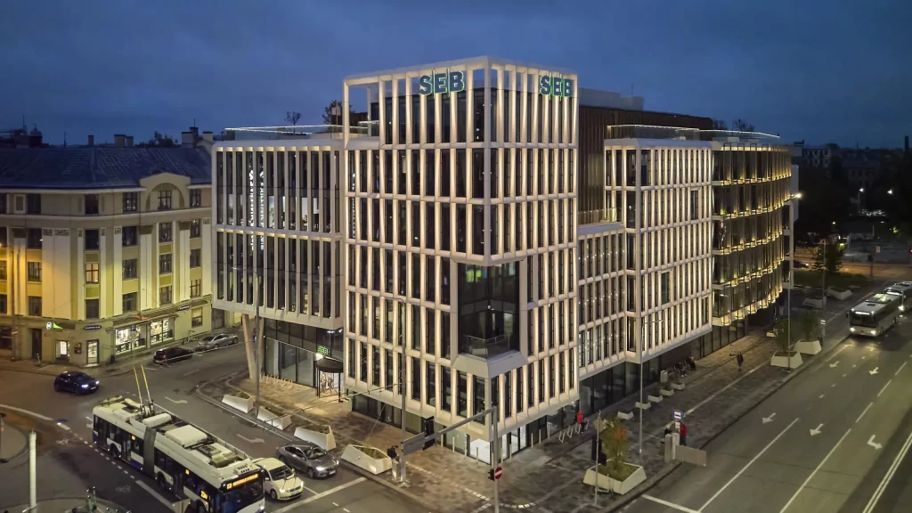 Satekles Business Center (Ernesta Birznieka Upīša iela 2, 4, Dzirnavu iela 106) - Office center - construction photos