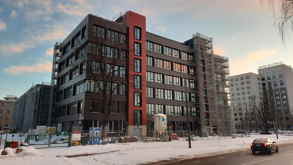 V118 (Krišjāņa Valdemāra iela 118) - Office center - construction photos