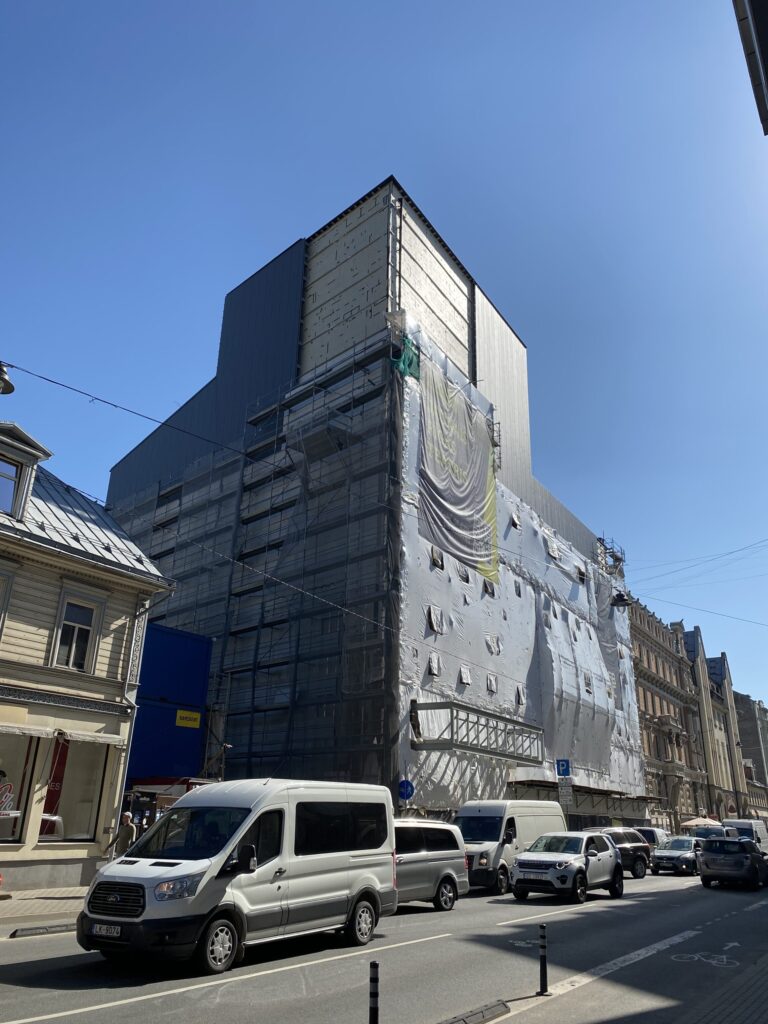 Jaunā Rīgas Teātra ēkas pārbūve (Lāčplēša iela 25) - Cultural center - construction photos