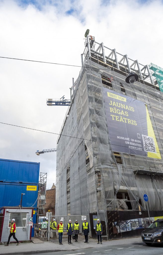 Jaunā Rīgas Teātra ēkas pārbūve (Lāčplēša iela 25) - Cultural center - construction photos