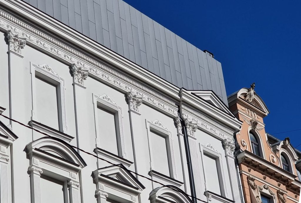 Jaunā Rīgas Teātra ēkas pārbūve (Lāčplēša iela 25) - Kultuurikeskus - ehituse fotod